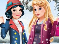 Aurora and Snow White Winter Fashion