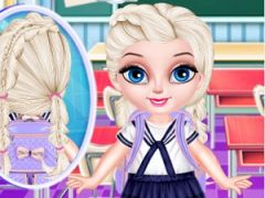 Baby Elsa School Hairstyles