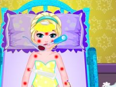 Baby Elsa Suffers of Measles