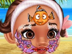 Baby Moana Face Art