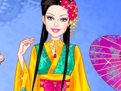 Barbie as Princess Japanese Russian Arabian and Indian