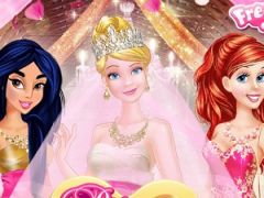 Cinderellas Pink and Gold Wedding