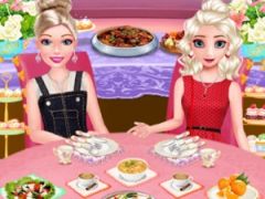 Elsa and Barbie Buffet Date