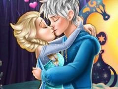 Elsa Kissing Jack Frost