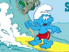 Fishing with Surfer Smurf