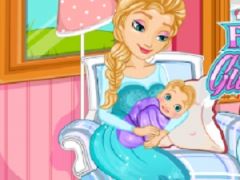 Frozen Elsa Gives Birth