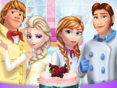 Frozen Family Cooking Wedding Cake