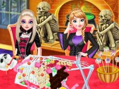 Frozen Sisters Halloween Food Cooking