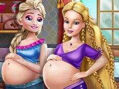 Happy Princesses Pregnant BFFs