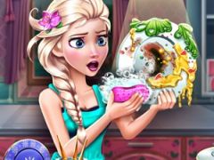 Ice Queen Dish Washing