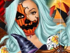 Kylie Jenner Halloween Face Art