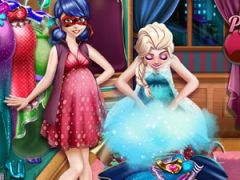 Ladybug and Elsa Pregnant Wardrobe