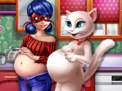 Ladybug and Kitty Pregnant BFFs