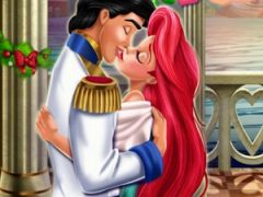 Mermaid Princess Mistletoe Kiss