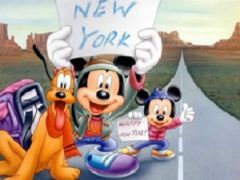 Mickey Traveling to New York Puzzle