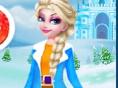 Princess Elsa and Snowman Dress Up