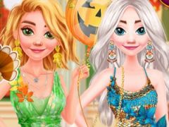 Princesses Happy Thanksgiving Day
