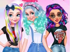 Princesses Pastel Hairstyles