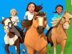 Spirit Riding Free Animated Coloring Book
