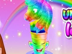 Unicorn Rainbow Ice Cream Cone Cooking